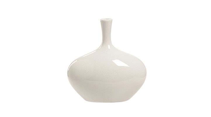 Lilo White Ceramic 8.75H” Wide