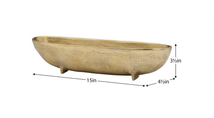 Talua 15L” Gold Boat Bowl