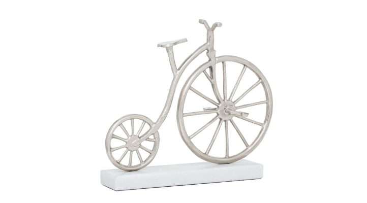 Vintage Aluminum 12H” Bicycle On Marble
