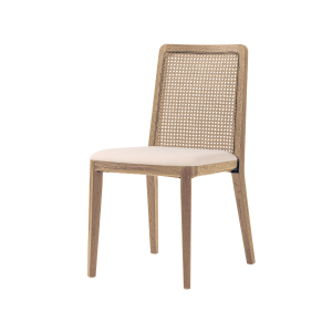 Kane Dining Chair- Oyster Linen/ Natural Frame