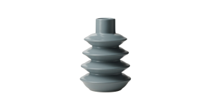 Alba Layered Ring 7.5h Ceramic Vase - Matte Slate Blue (1)