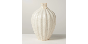 Allium Gourd 6h Reactive White Glaze Ceramic Vase (4)