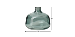 Belle 4h Glass Bud Vase - Blue (4)