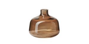 Belle 4h Glass Bud Vase - Toasted Coconut (1)