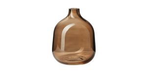 Belle 5.25h Glass Bud Vase - Toasted Coconut (1)