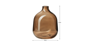 Belle 5.25h Glass Bud Vase - Toasted Coconut (4)