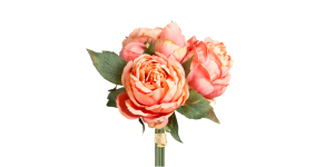 Blushing Peony 5 Bloom Bouquet – Orange