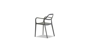 Chewie Stackable Dining Chair- Grey