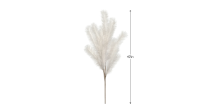 Desert Feather Pampas 47L” Stem – White