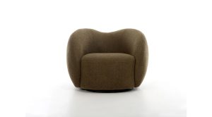 Dune Swivel Chair- Army Teddy