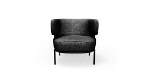 Finn Lounge Chair- Licorice Boucle