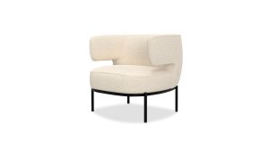 Finn Lounge Chair- Cream Boucle