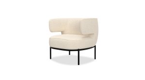 Finn Lounge Chair- Cream Boucle