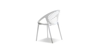 Gravely Stackable Dining Chair White