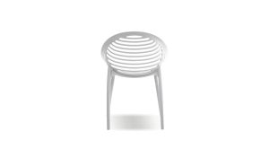 Gravely Stackable Dining Chair White