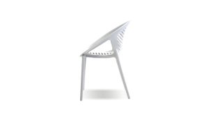 Gravely Stackable Dining Chair White