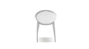 Gravely Stackable Dining Chair White