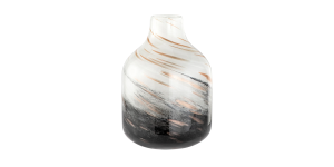 Galaxy Gold Swirl 9.5h Glass Vase (1)