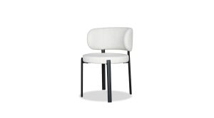 Lily Dining Chair- Alabaster Hopsack