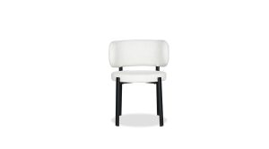 Lily Dining Chair- Alabaster Hopsack