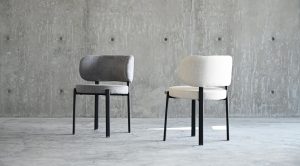 Lily Dining Chair- Alabaster Hopsack