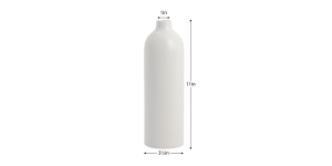 Komi 11h Ceramic Bottle Vase - White (4)