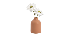 Komi 5.5h Ceramic Bottle Vase - Terracotta (3)