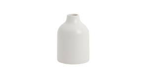 Komi 5.5h” Ceramic Bottle Vase – White