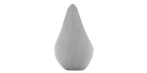 Large Finch Bird Cement Grey Polystone Decor Sculpture – Head Down