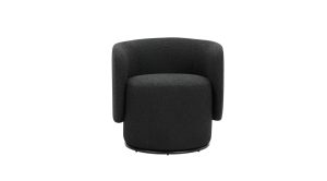 Biarritz Swivel Chair Licorice Boucle