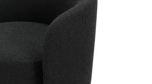 Biarritz Swivel Chair Licorice Boucle