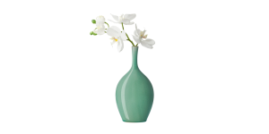 Lilo Celadon Crackle Ceramic 8.75h” Vase