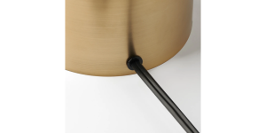 Loris Column Brass/Black Cement Table Lamp