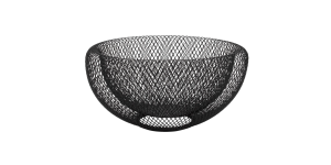 Mesh Double Wall 9.5″ Diameter Black Bowl