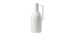 Mod Handle 11.75h Ceramic Vase - Matte White (1)