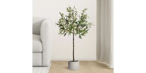 Olive Tree 37h” Cement Potted Faux Plant