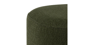 Pender Pin Leg Ashton Weave Upholstery Ottoman Stool – Hunter Green