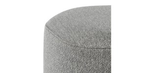 Pender Pin Leg Ashton Weave Upholstery Ottoman Stool – Stone Grey