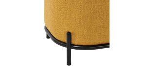 Pender Pin Leg Ashton Weave Upholstery Short Bench – Goldenrod