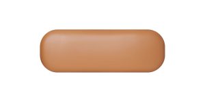 Pender Pin Leg Flat Grain Vegan Faux Leather Long Bench – Caramel