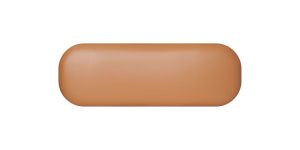 Pender Pin Leg Flat Grain Vegan Faux Leather Long Bench - Caramel (5)