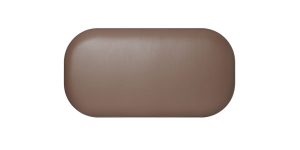 Pender Pin Leg Flat Grain Vegan Faux Leather Short Bench – Cocoa