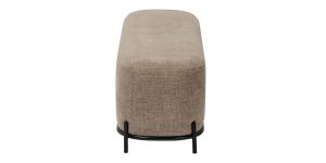 Pender Pin Leg Newport Weave Upholstery Long Bench – Taupe