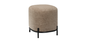 Pender Pin Leg Newport Weave Upholstery Ottoman Stool – Taupe