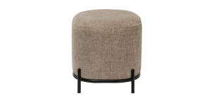 Pender Pin Leg Newport Weave Upholstery Ottoman Stool – Taupe