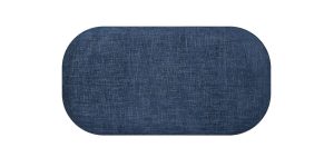 Pender Pin Leg Newport Weave Upholstery Short Bench - Blue (6)