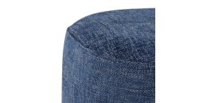 Pender Pin Leg Newport Weave Upholstery Short Bench – Blue