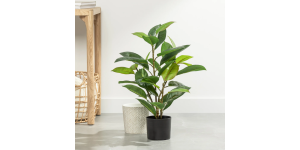 Rubber Tree 29h” Faux Potted Plant