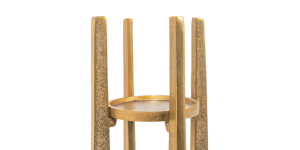 Skye Candle Holder, Large Gold