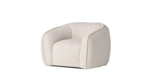 Duffy Swivel Chair  Teddy Cream